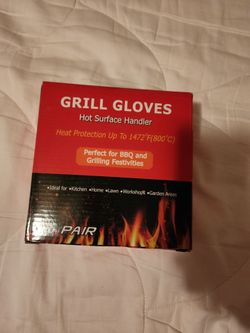** 🔥 Heat Resistant BBQ Grill Gloves – Up to 1472°F – New Pair! 🍖♨️**