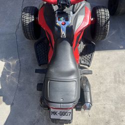 RED KIDS ELECTRIC MOTORCYCLE (ATV STYLE)