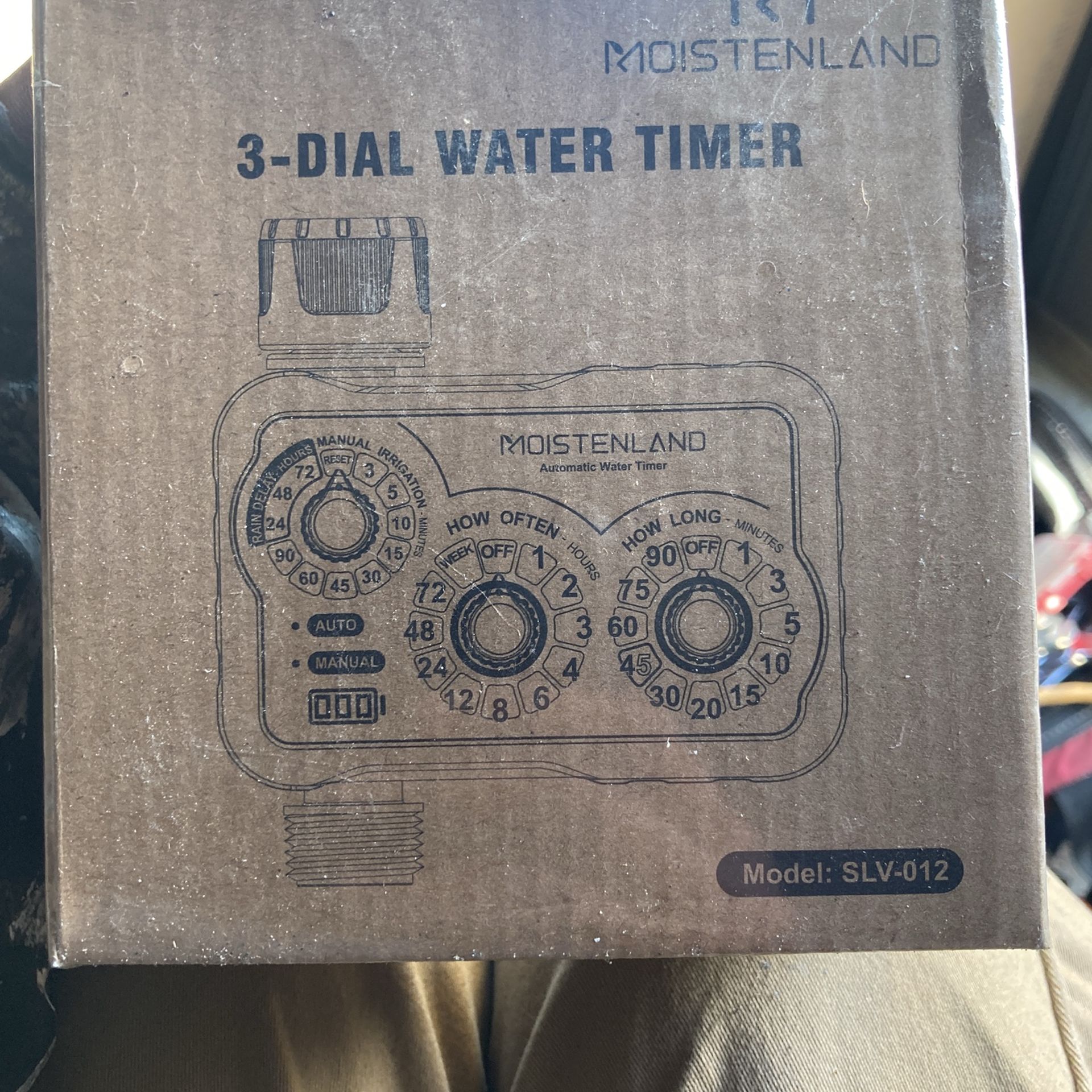 Three Dial Water Meter Moisson land Direct Plug To Hose