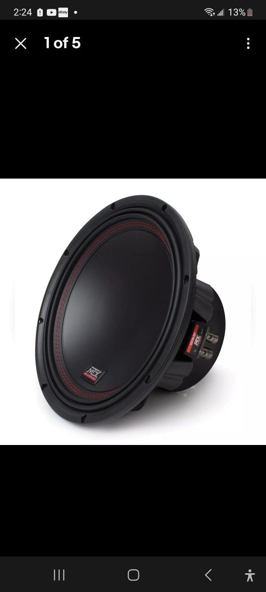 MTX Audio 5510-22 55-Series 10" 400W RMS Dual 2-Ohm Subwoofer