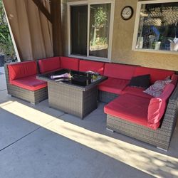 Patio Furniture Set 9 Pieces (No fire pit)