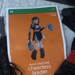 Cheerless Leader Costume youth medium 6-8