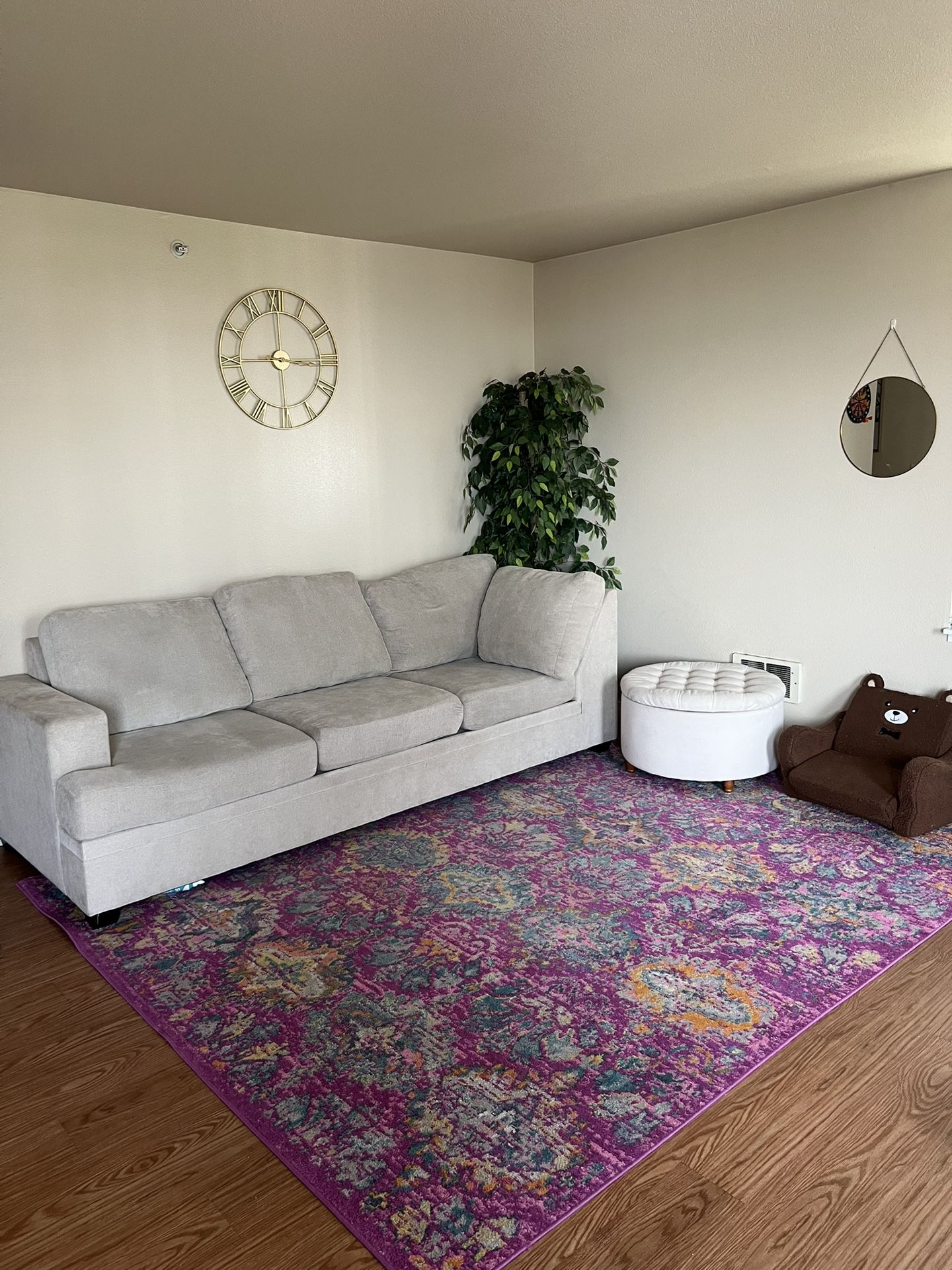 Bonaterra Sand 127" 2 Piece Sectional with Left Arm Facing Sofa Chaise