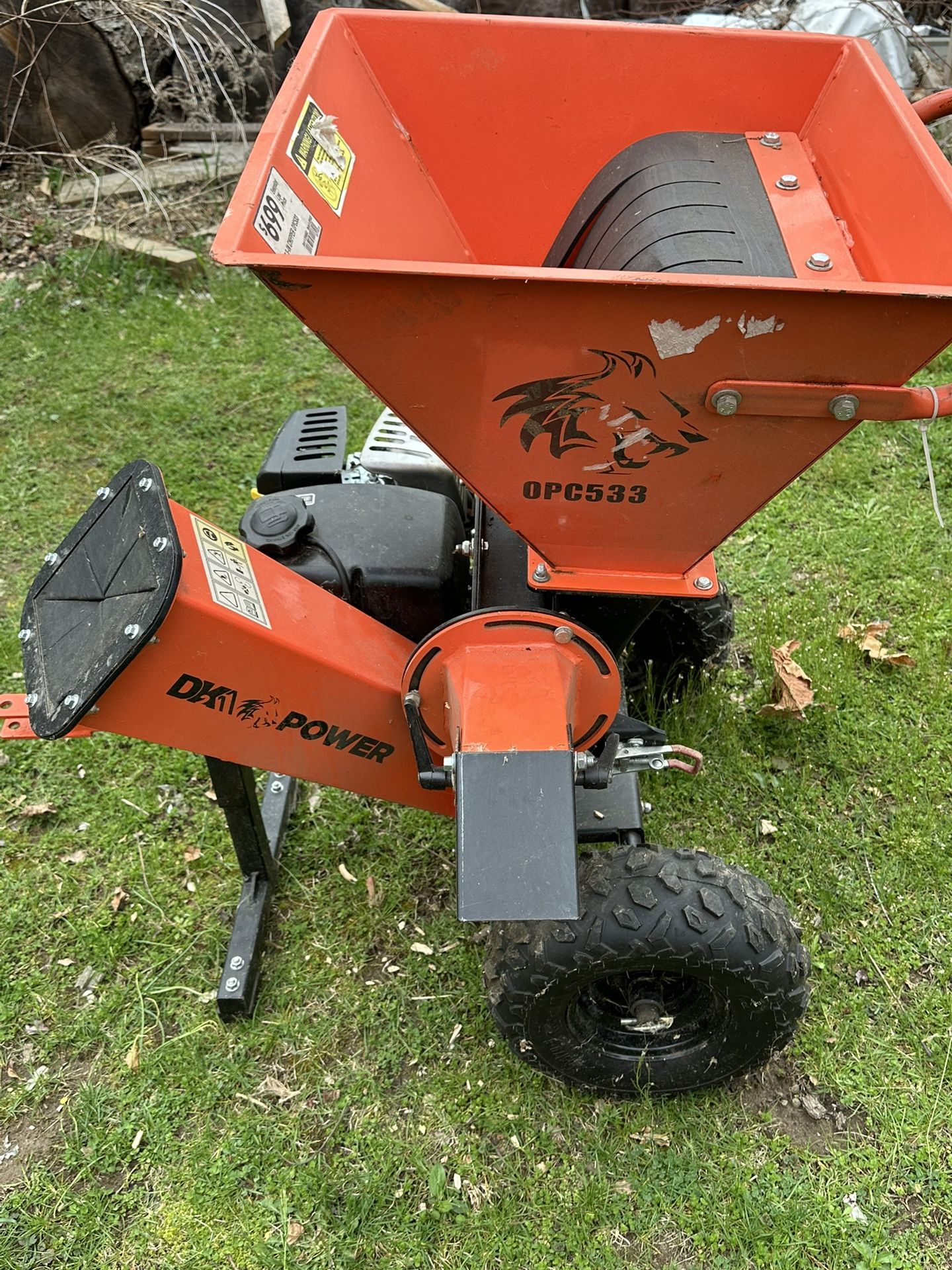 DK 2 3 Inch Kohler Gas Wood Chipper/mulcher