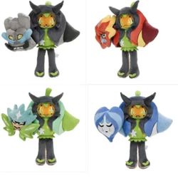 Complete Set Pokemon Ogerpon 4 Piece Plush Doll Set