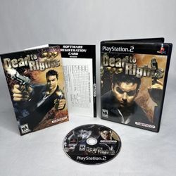 Dead to Rights (Sony PlayStation 2, 2002) Complete CIB PS2 Tested Namco 