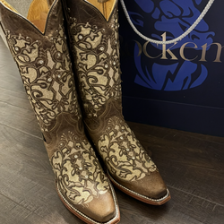 Flora Snip Toe Cowgirl - Capuchino - 8