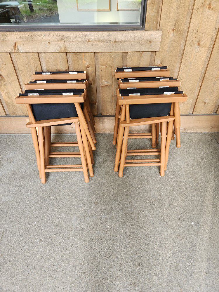 Folding Director Chairs (Set Of 6)