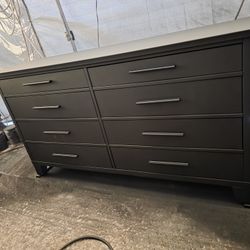Black Solid Wood Dresser