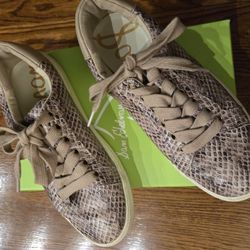 Sam Edelman Snake Print Sneakers
