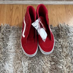 New Red Vans 7 youth 