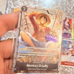 One Piece Promo  Card Luffy $20 .. First Come 