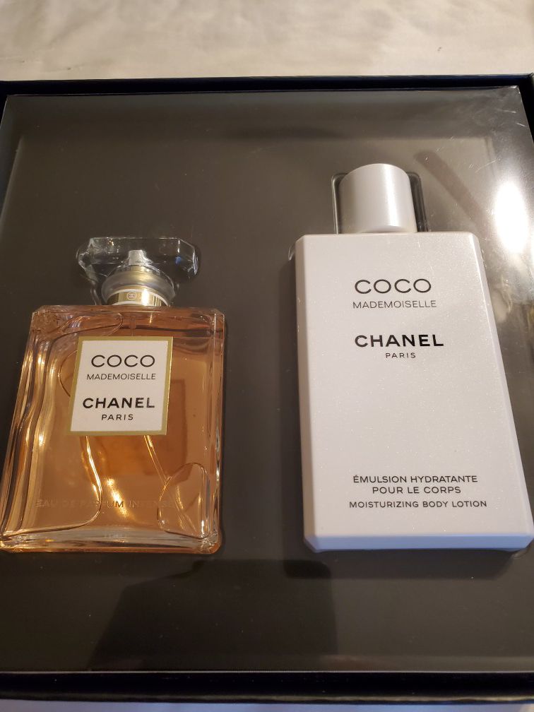 BRAND NEW AUTHENTIC COCO MADEMOISELLE CHANEL PERFUME 3.4 FL OZ N BODY LOTION 6.8 FL OZ OR BEST OFFER