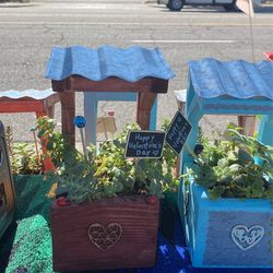 Wood Planter Box For Small Succulents