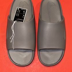 Nike Calm Slide Flat Pewter Grey Slipper Sandals Slides Size 9 FD4116-002 NO BOX