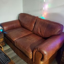 Leather couch