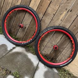 MTB 26" DT Swiss FR 2350 MTB Rim - Red Wheelset