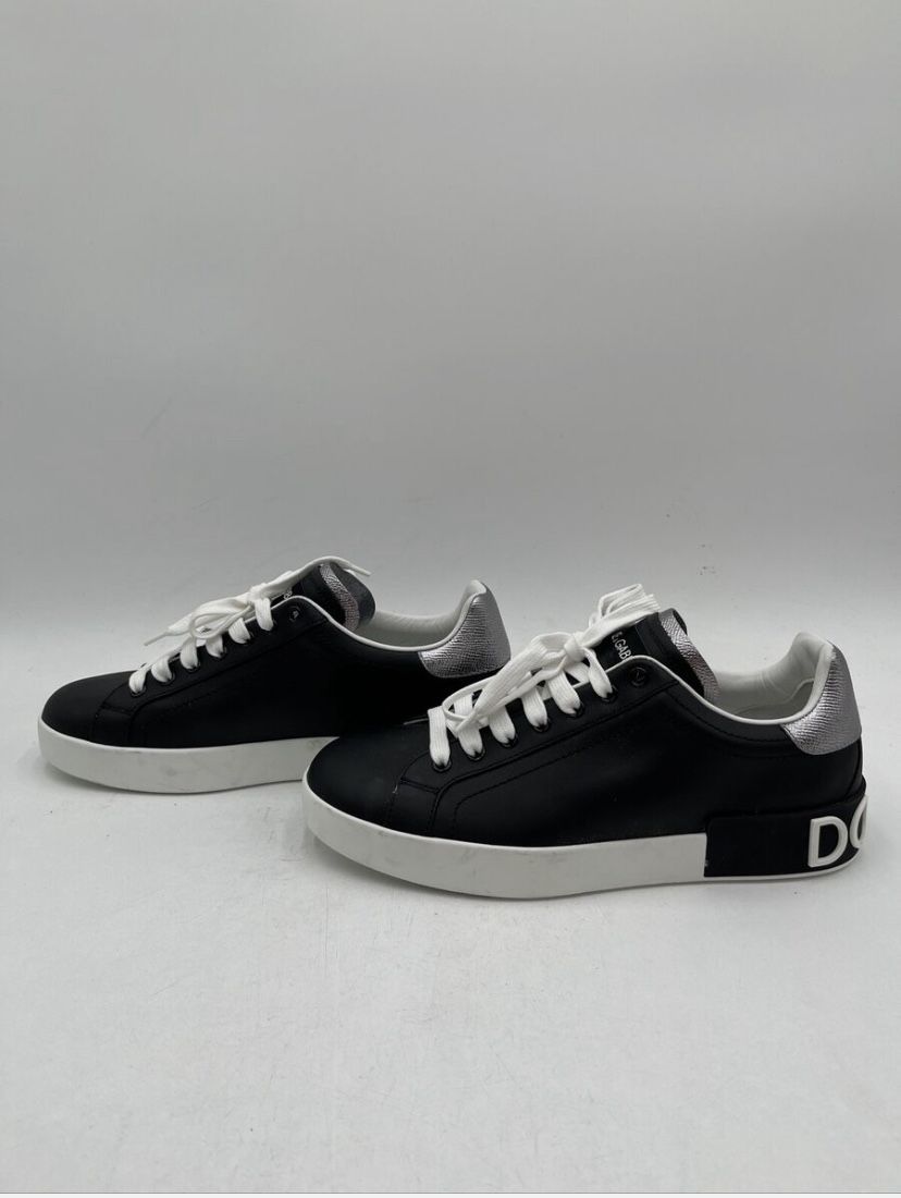 Dolce & Gabbana Portofino Black/Silver/White Size 9