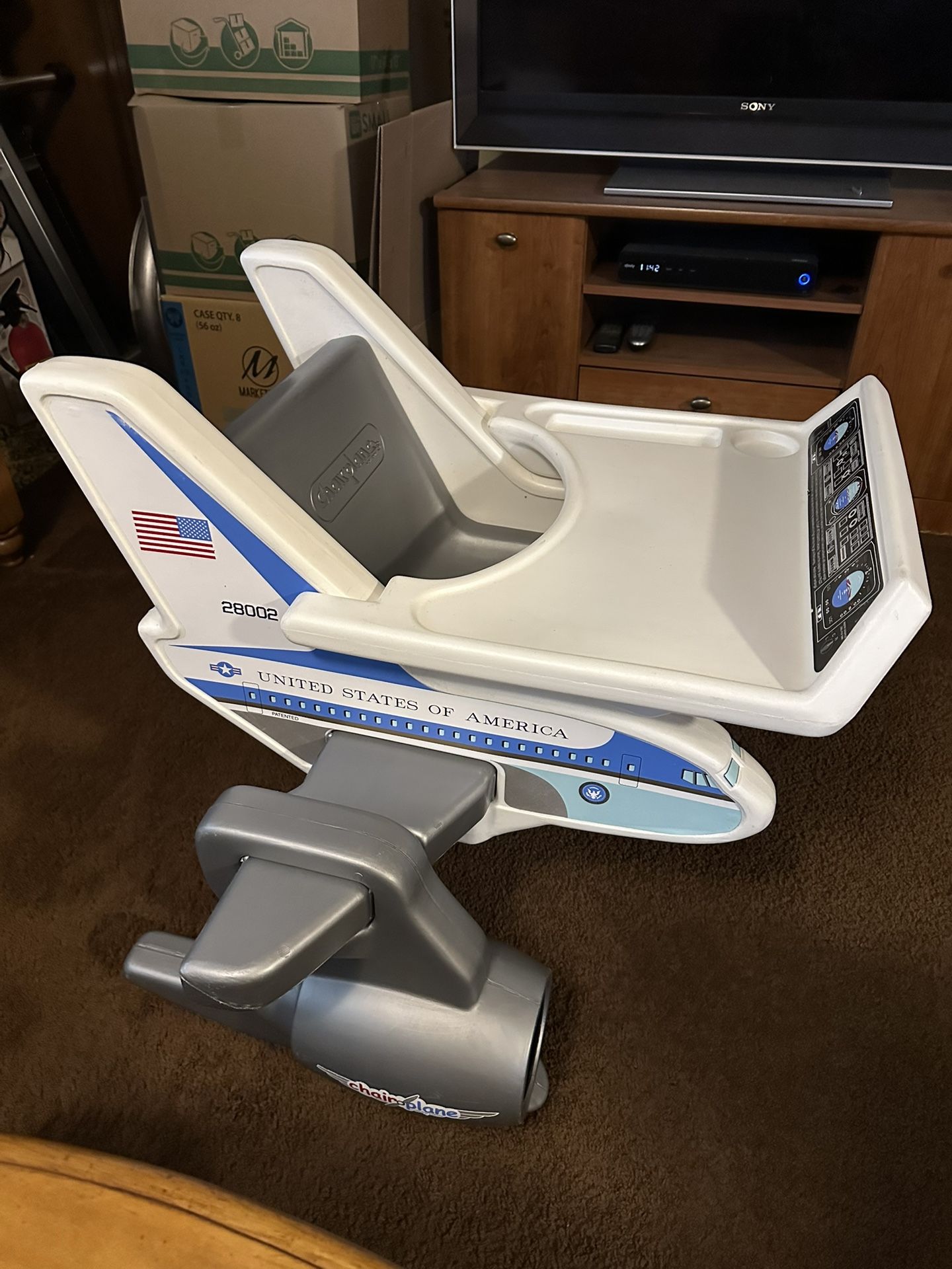 Large Air Force 1 Kids Airplane Chair
