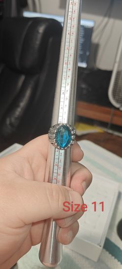 Size 11 US Fine Silver Plated Ring