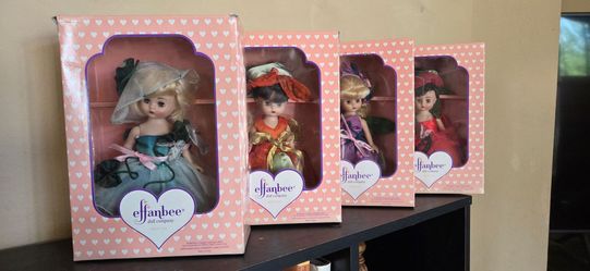 Effanbee Dolls Flower Fairies Series, set of 4.
