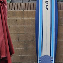 Wavestorm 8ft Foam Surfboard with leash,  good condition