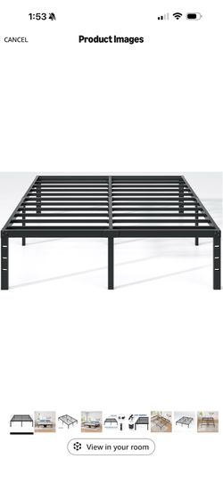 Metal base bed frame