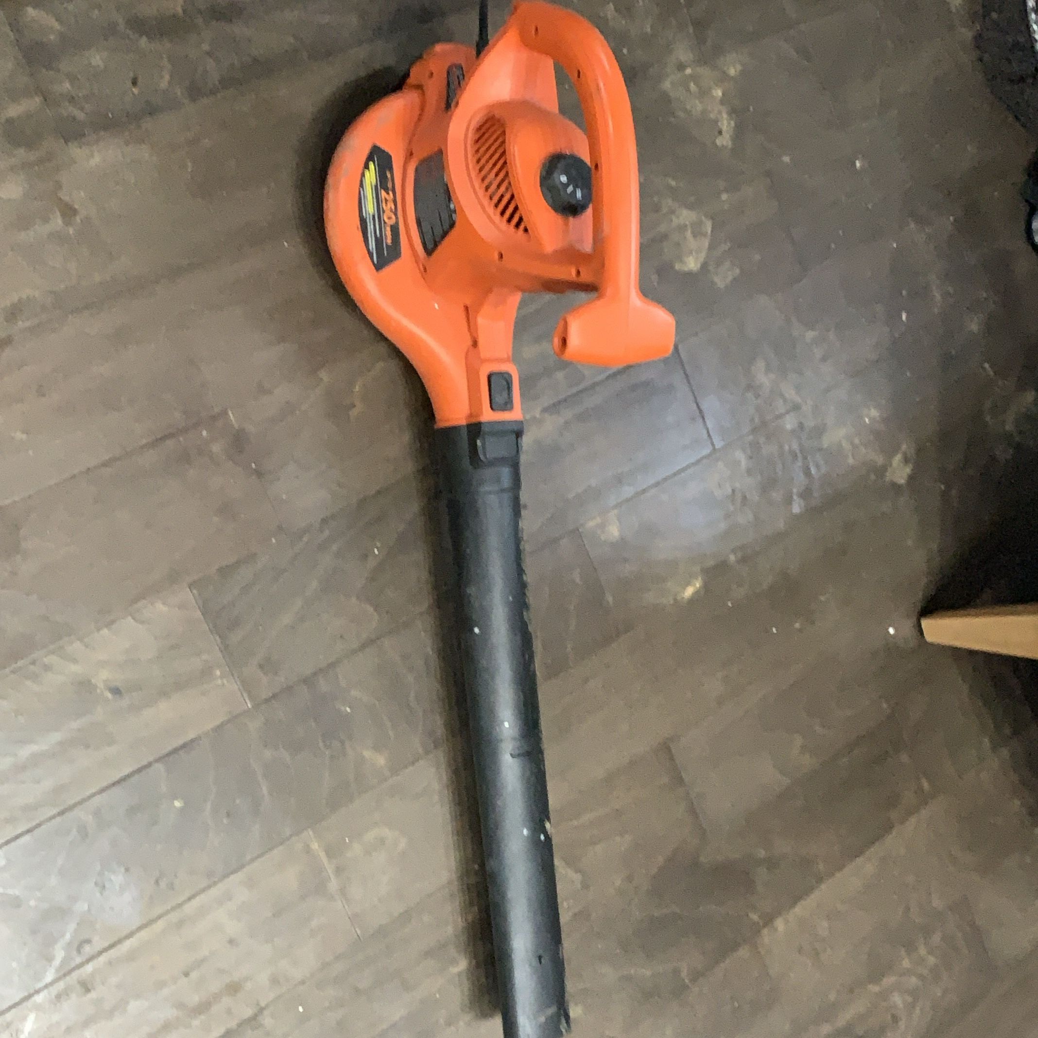 Orange Electric Leaf Blower