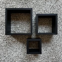 Black Floating Shelves