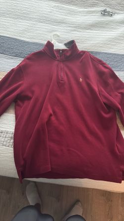 Ralph Lauren Quarter Zip Red
