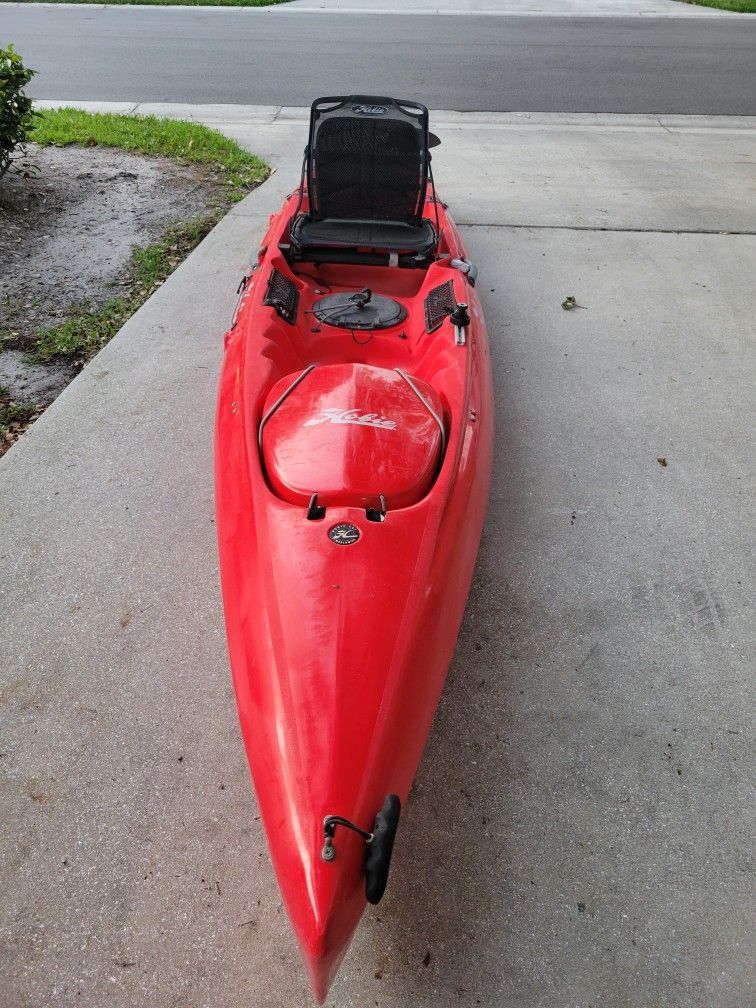 Hobie Mirage Revolution 13 With Kick Up 180 Pedal Drive And Hobie Paddle