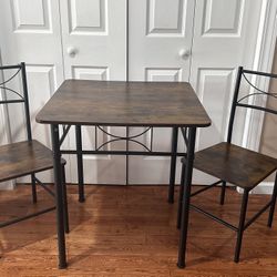 Table and 2 Chairs. 