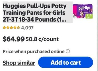 (NEW) GIRL PULL-UPS 128ct Diapers