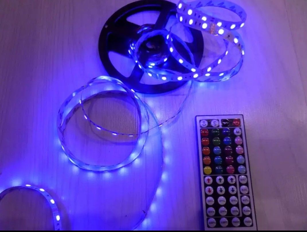 *Firm Price* 16.4 feet RGB LED Strip Light 5050 SMD Diode RGB Tape Waterproof Flexible LED Ribbon 30D/M With Remote Controller + DC12V Power Adapter