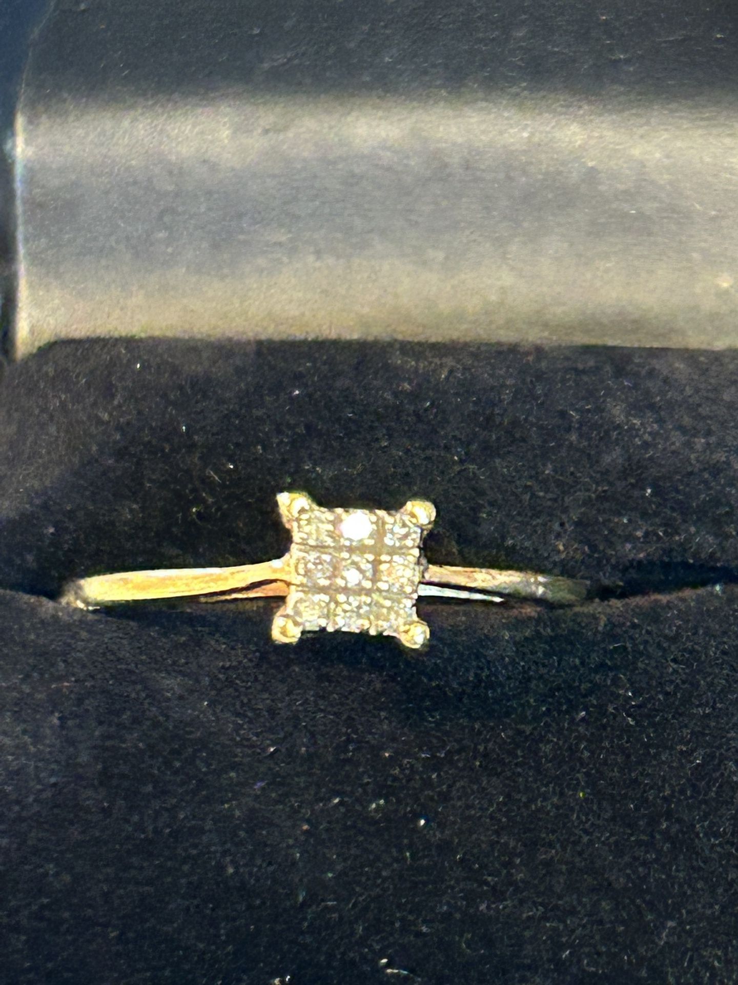 10 K Yellow Gold Diamond Ring 
