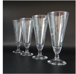 Princess House Etched Pilsner Glasses