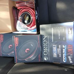 Orion 2ch 1500w Amp 2 6.5 Ds18 Loud Mids 4ga Amp Kit All Brand New $240firm Price Pickup Only Serious Buyers Please Yes It Is Avaliable 