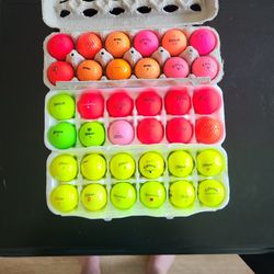 Colored Golf Balls Mix Of Make And Color