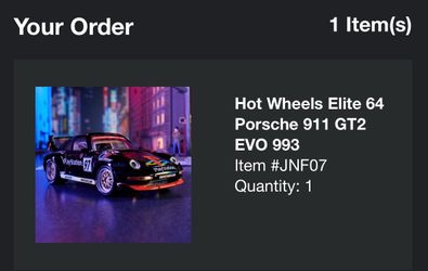 Hot Wheels PlayStation Elite 64 Porsche