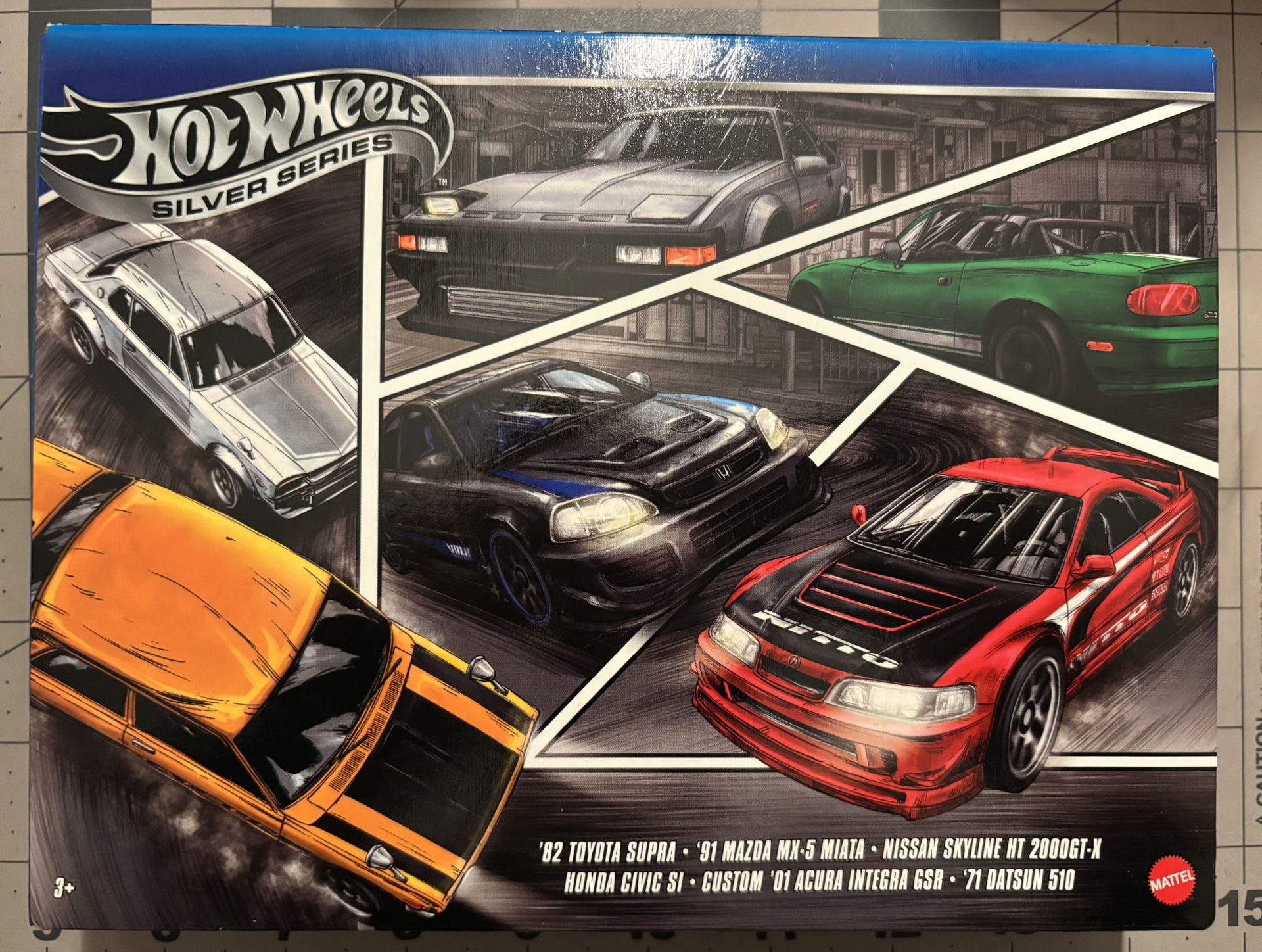 Hot Wheels Street of Japan Multipack Supra Civic Skyline Miata Integra 510 JBY77