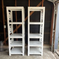 2 Large White Shelves – Beautiful & Sturdy – Selling as a Set 🧡