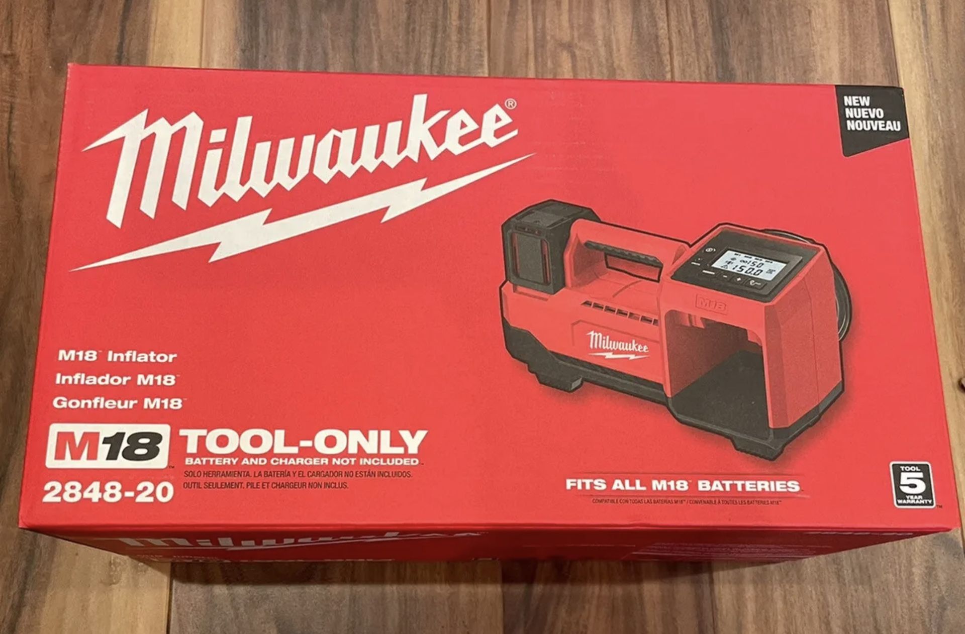 Milwaukee M18 Inflator. Brand NEW. Tool Only. NUEVO.