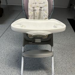  Ingenuity Full Course 6-in-1 High Chair - Baby to 5 Years Old, 6 Convertible Modes, 2 Dishwasher Safe Trays - Astro, 13108