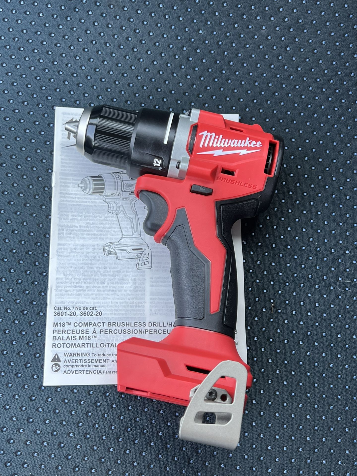 Milwaukee M18 18V #3601-20 Brushless  1/2 in. Compact Drill/Driver (Tool-Only)