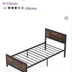 Twin Metal/Wood Bed Frame