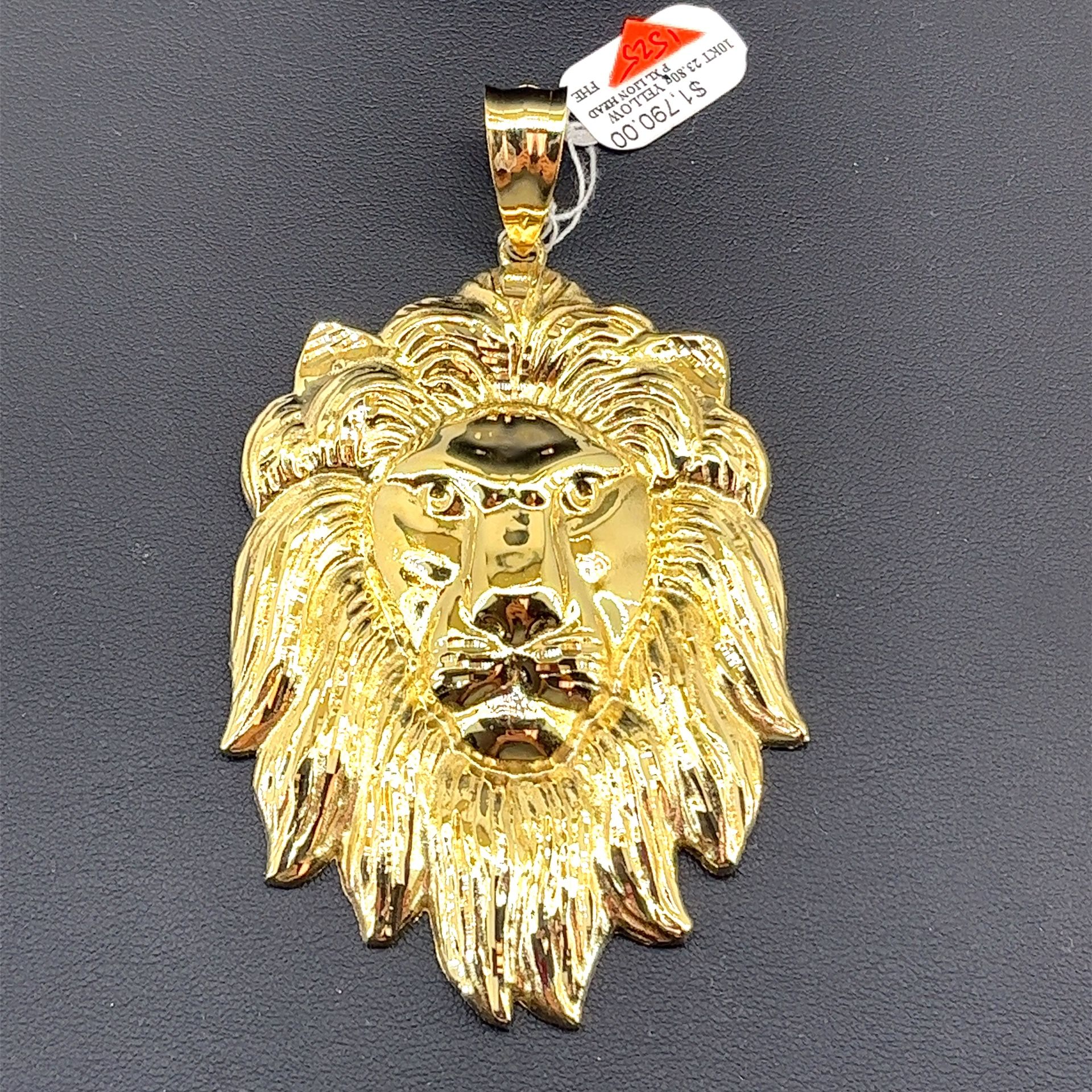 10k Gold Pendant XL Large Lion Head 141933 12