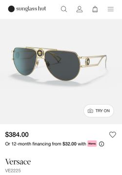 Authentic Versace Sunglasses New *Versace VE2225
