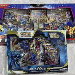 Legendary Warrior Premium Collection and Dialga VStar Collection (5pack)