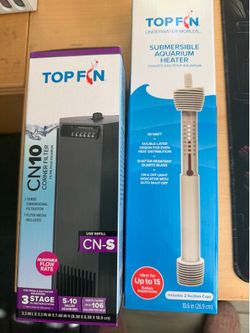 Aquarium/fish tank heater & corner filter