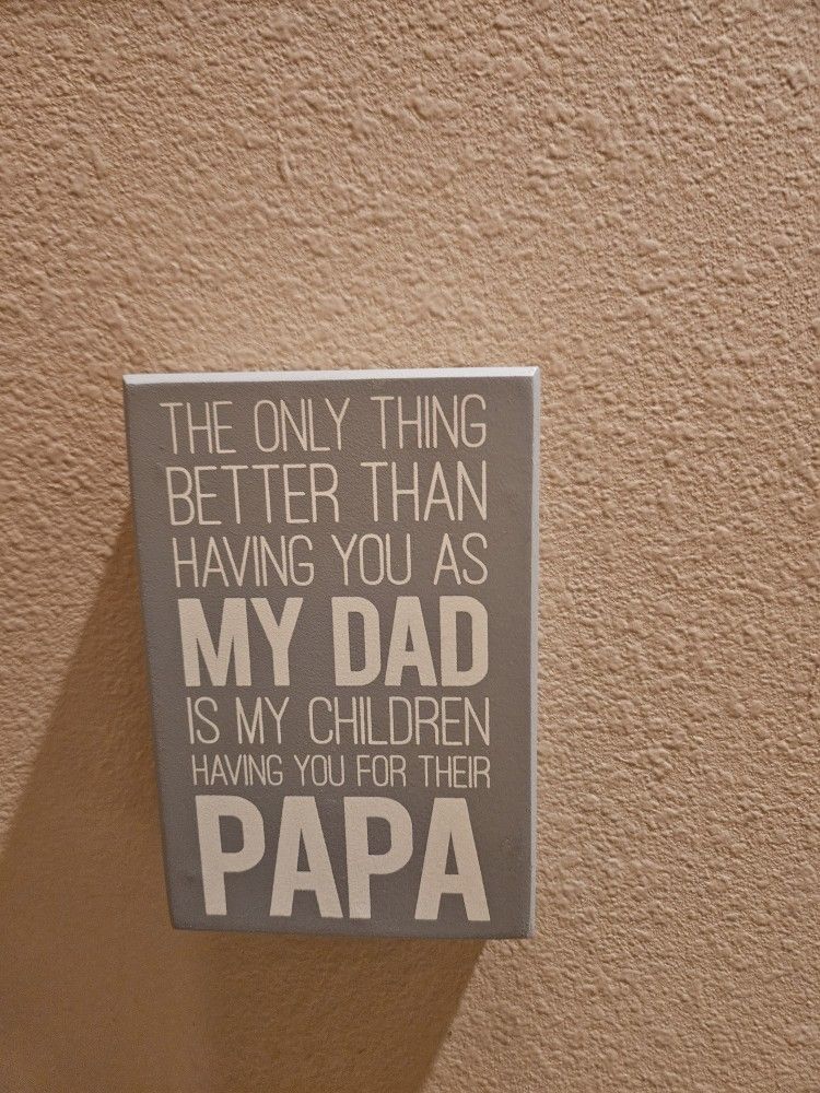 BEST  DAD NEW WOOD WALL DECOR 